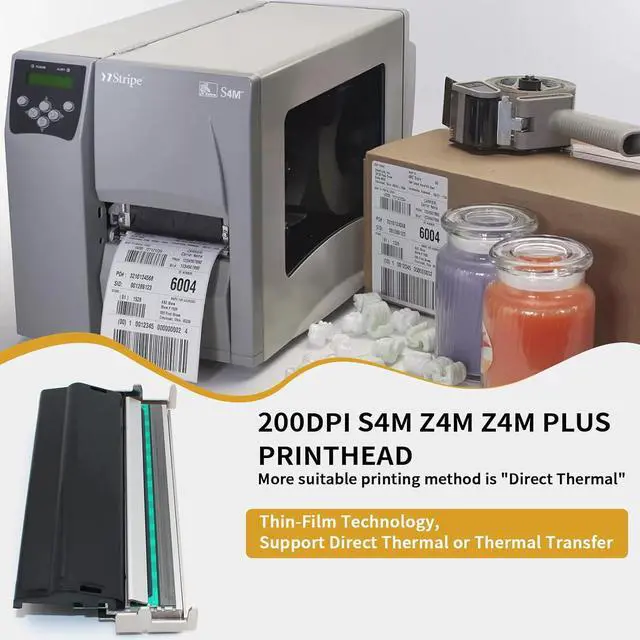 Alt view image 2 of 7 - G41400M Printhead for Ze bra S4M Z4M Z4MPLUS Thermal Bar code Printer OEM Replacement 203dpi