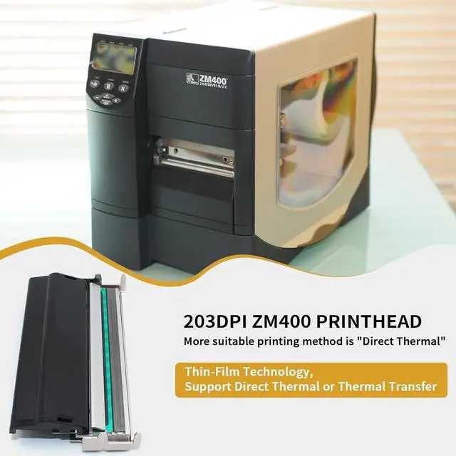 Alt view image 2 of 7 - P1004232 Printhead for Ze bra ZE500-4 / 110Xi4 / 105SL Plus Thermal Printer OEM Replacement 300dpi