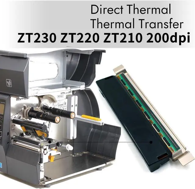 Alt view image 2 of 7 - 79800M Printhead for Ze bra ZM400 Thermal Bar code Printer OEM Replacement 203dpi
