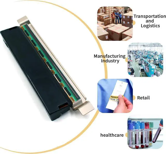 Alt view image 3 of 7 - 79800M Printhead for Ze bra ZM400 Thermal Bar code Printer OEM Replacement 203dpi