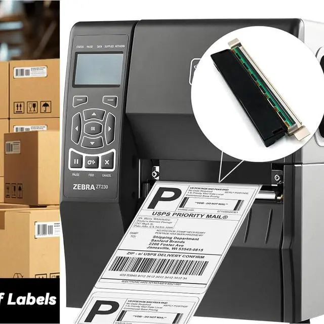 Alt view image 4 of 7 - 79800M Printhead for Ze bra ZM400 Thermal Bar code Printer OEM Replacement 203dpi