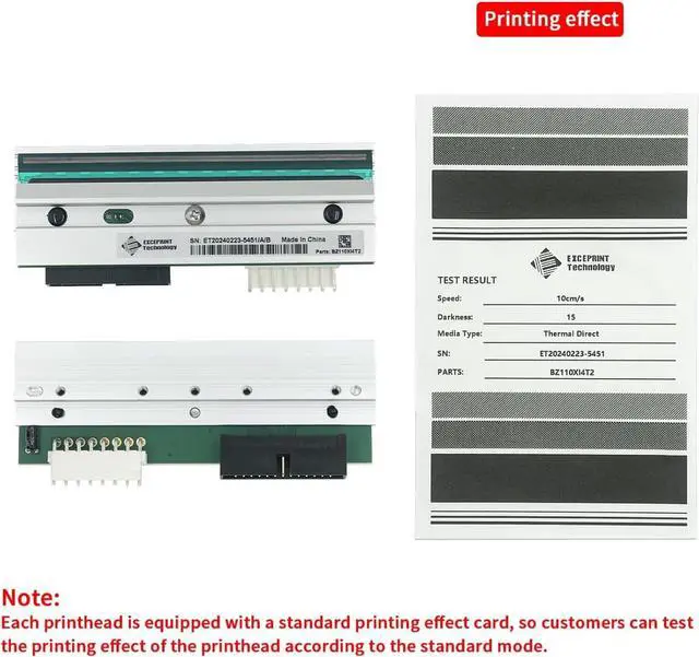 Alt view image 3 of 7 - Printhead for Ze bra 110Xi4 105SL Plus Thermal Bar code Label Printer 203dpi - Spare Part/OEM Replacement Print Head Compatible with Ze bra 110Xi4/105SL Plus Printhead - Part P1004230