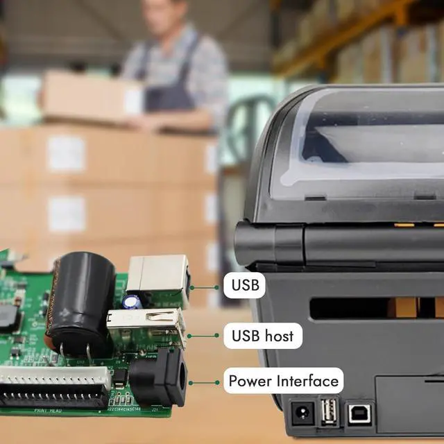 Alt view image 3 of 7 - P1112640-014 Main Logic Board for Ze bra ZD421 ZD621 Thermal Desktop Printer 203dpi 300dpi Genuine