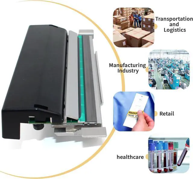 Alt view image 3 of 7 - 79800M Printhead for Ze bra ZM400 Thermal Bar code Printer OEM Replacement 203dpi