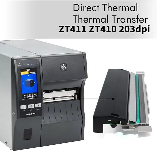 Alt view image 4 of 7 - 79800M Printhead for Ze bra ZM400 Thermal Bar code Printer OEM Replacement 203dpi