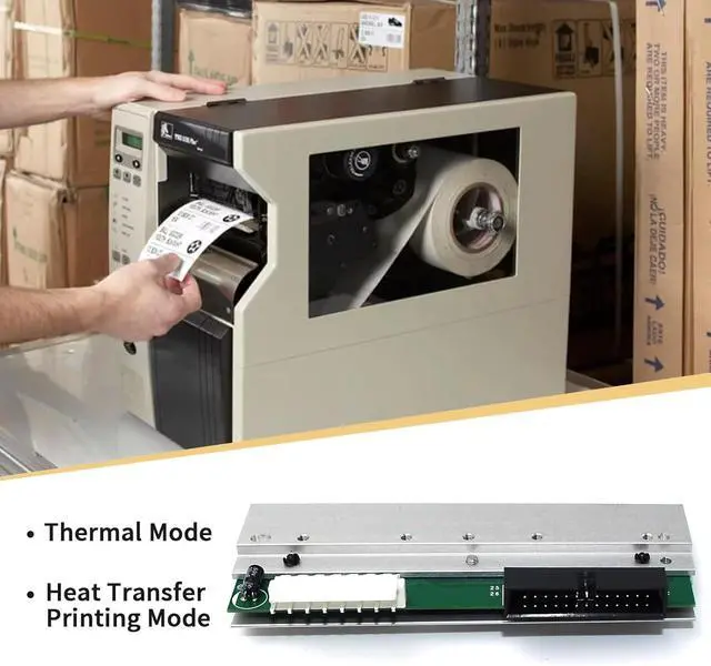 Alt view image 4 of 7 - 79800M Printhead for Ze bra ZM400 Thermal Bar code Printer OEM Replacement 203dpi