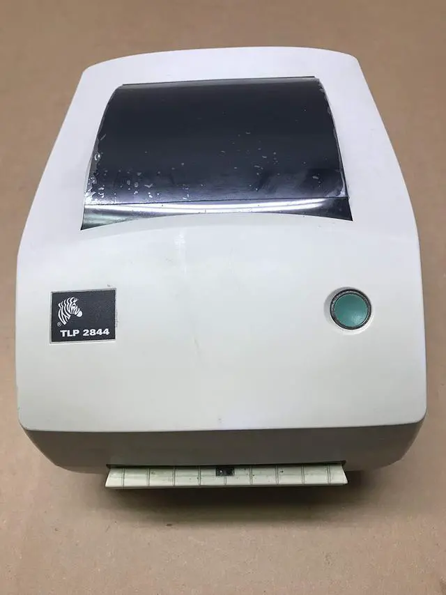 Alt view image 2 of 7 - Ze braNet #S6B Ze bra TLP 2844 Printer 2844-10301-0001 W/Adapter, USB, Power Cables &Print
