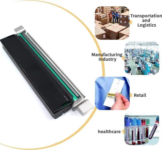 Alt view image 3 of 6 - 79800M Printhead for Ze bra ZM400 Thermal Bar code Printer OEM Replacement 203dpi