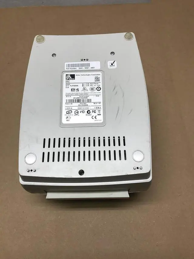 Alt view image 7 of 7 - Ze braNet #S6B Ze bra TLP 2844 Printer 2844-10301-0001 W/Adapter, USB, Power Cables &Print