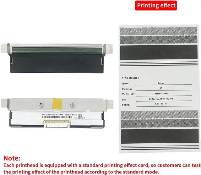 Alt view image 5 of 7 - Printhead/Print Head for Ze bra ZT231 ZT211 ZT111 Thermal Label Bar code Industrial Printer 203dpi,PN:P1123335-056