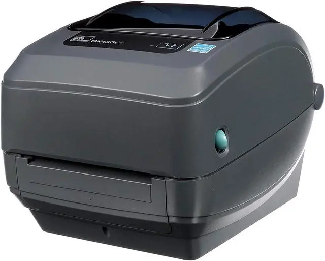 Main image of GX430T Ze bra Printer  Thermal Transfer Desktop for Shipping Labels, Bar codes, Receipts, Tags, Wrist Bands  USB Interface, 4 Inch, with Power Supply