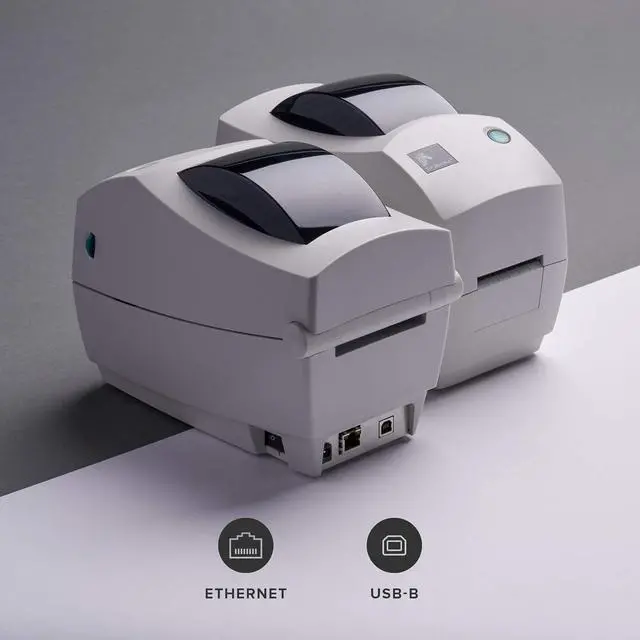 Alt view image 2 of 7 - Ze bra TLP2824 Plus Thermal Transfer Desktop Printer Print Width of 2 in USB and Ethernet Port Connectivity 282P-101510-000