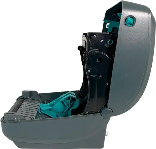 Alt view image 5 of 7 - Tekswamp Ze bra GX430T Thermal Transfer Bar code Printer 300 dpi USB Serial GX43-102510-000, Bundle with AC Adapter
