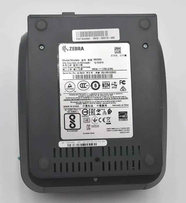 Alt view image 5 of 5 - Ze bra - GK420d Direct Thermal Desktop Printer for Labels, Receipts, Bar codes, Tags, and Wrist Bands - Print Width of 4 in - USB and Ethernet Port Connectivity