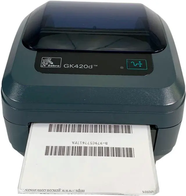 Main image of Ze bra GK420d Direct Thermal Bar code Printer USB LAN GK42-202210-000, Bundle with AC Adapter