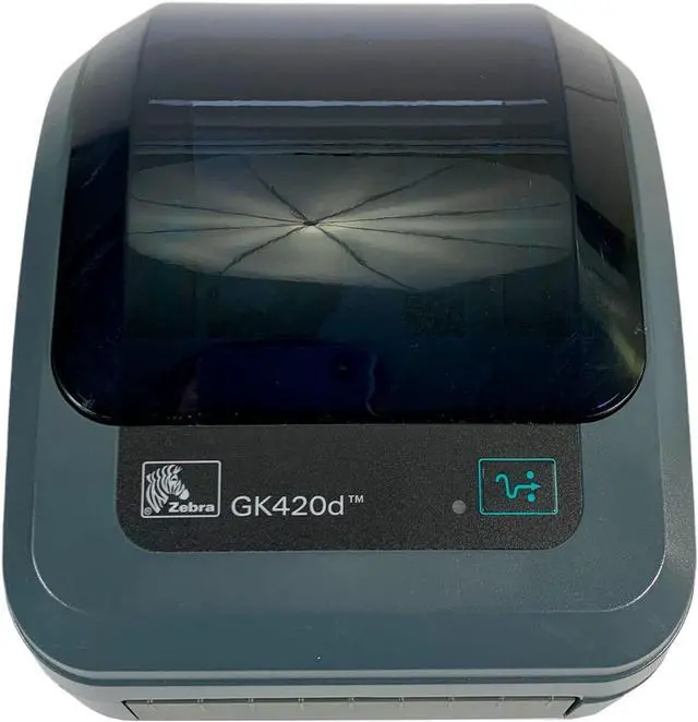 Alt view image 2 of 7 - Ze bra GK420d Direct Thermal Bar code Printer USB LAN GK42-202210-000, Bundle with AC Adapter