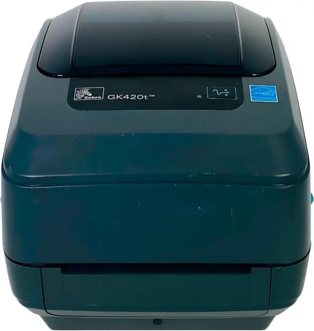 Alt view image 4 of 7 - Ze bra GK420T Thermal Transfer Bar code Label Printer USB Ethernet GK42-102220-000, Bundle with AC Adapter
