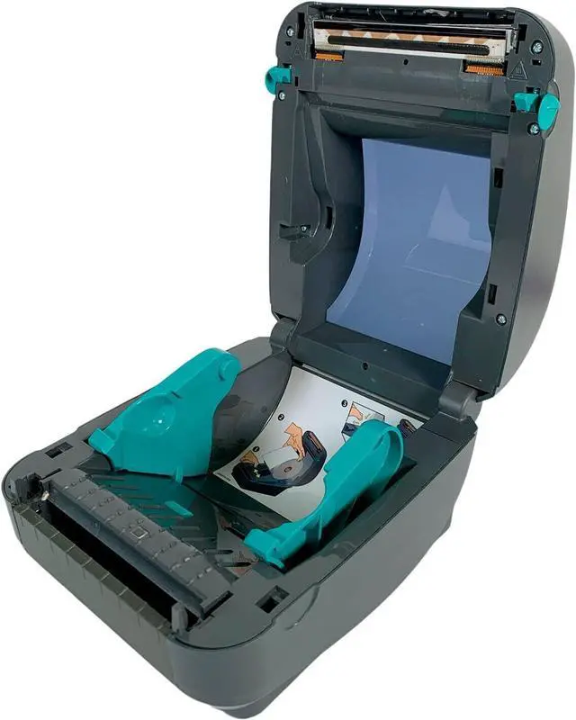 Alt view image 7 of 7 - Ze bra GK420d Direct Thermal Bar code Printer USB LAN GK42-200210-000 with Adapter