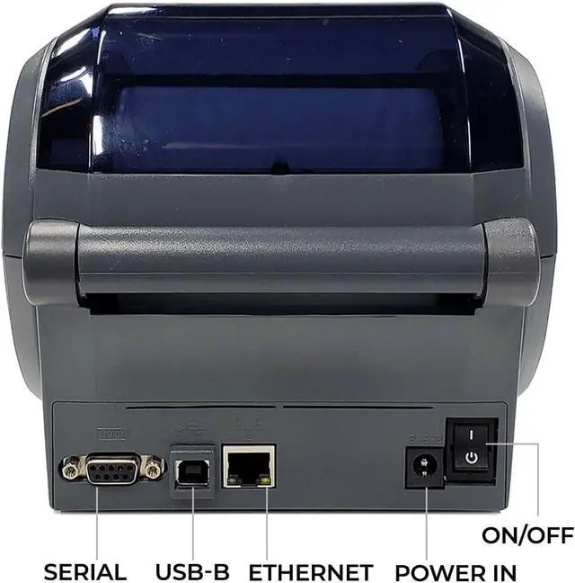 Alt view image 3 of 6 - Ze bra GX420D Thermal Label Printer - Complete Bundle Includes Ze bra Label Printer GX420D Direct Thermal Receipt Bar code Printer and Microfiber Cleaning Cloth