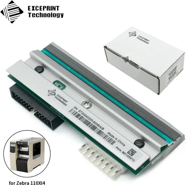 Alt view image 2 of 7 - P1004232 Printhead for Ze bra 110Xi4 105SL Plus Thermal Bar code Label Printer 300dpi - Spare Part/Replacement Print Head Compatible with Ze bra 110Xi4/105SL Plus