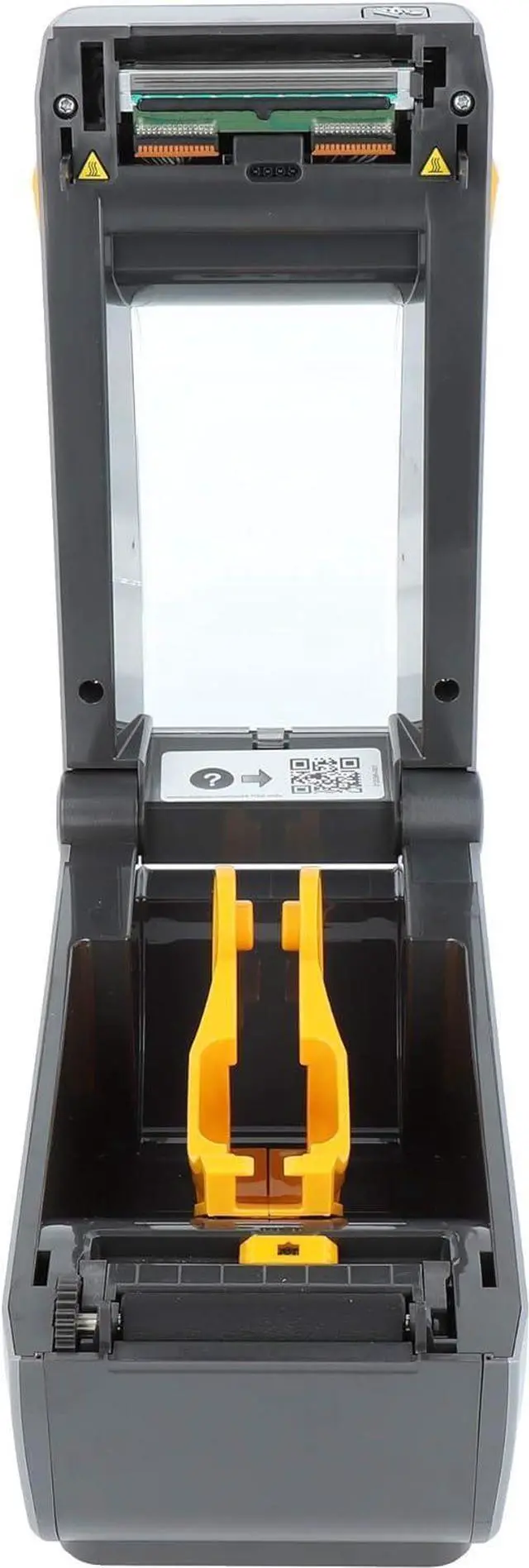 Alt view image 2 of 7 - Ze bra ZD410 Printer with Tear-Off Edge - 203 DPI - Direct Thermal - 56 mm Max. Print Width, USB Interfaces (ZD41022-D0E000EZ), Grey (Dark)