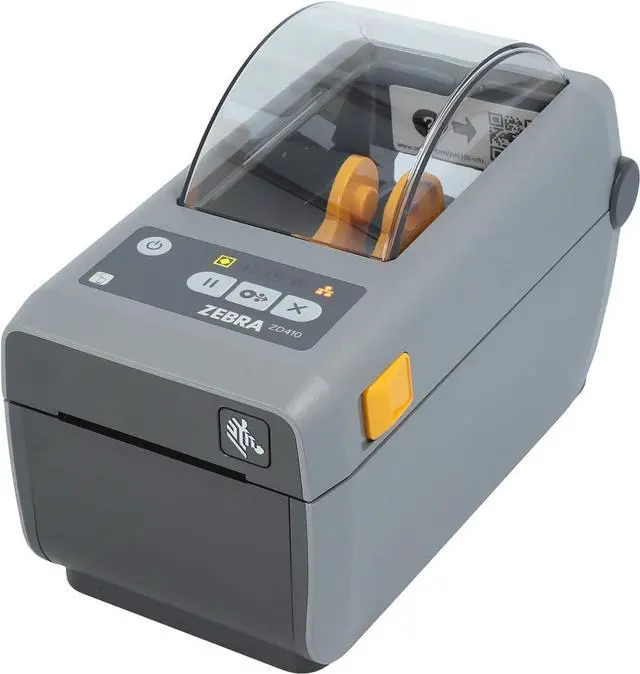 Main image of Ze bra ZD410 Printer with Tear-Off Edge - 203 DPI - Direct Thermal - 56 mm Max. Print Width, USB Interfaces (ZD41022-D0E000EZ), Grey (Dark)