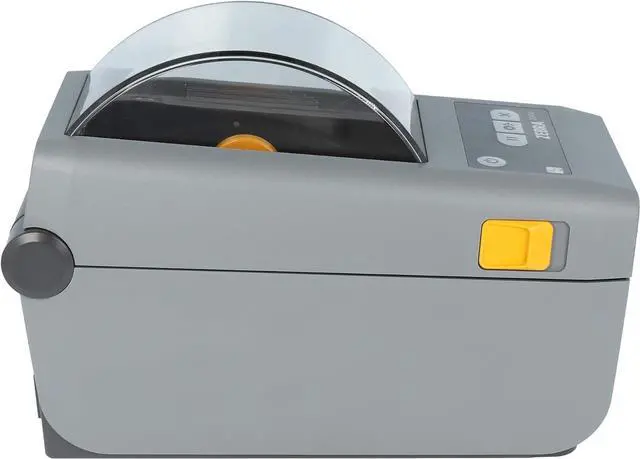 Alt view image 5 of 7 - Ze bra ZD410 Printer with Tear-Off Edge - 203 DPI - Direct Thermal - 56 mm Max. Print Width, USB Interfaces (ZD41022-D0E000EZ), Grey (Dark)