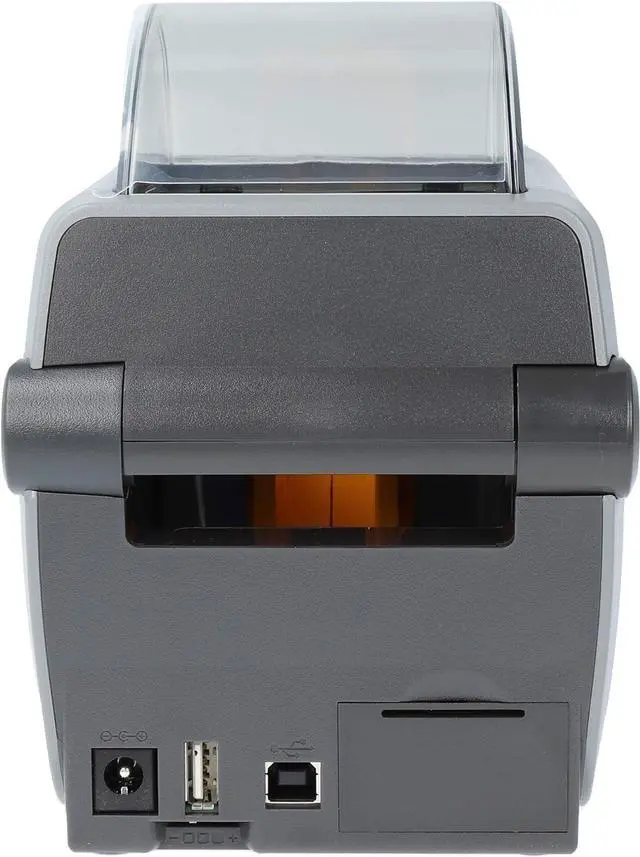 Alt view image 7 of 7 - Ze bra ZD410 Printer with Tear-Off Edge - 203 DPI - Direct Thermal - 56 mm Max. Print Width, USB Interfaces (ZD41022-D0E000EZ), Grey (Dark)