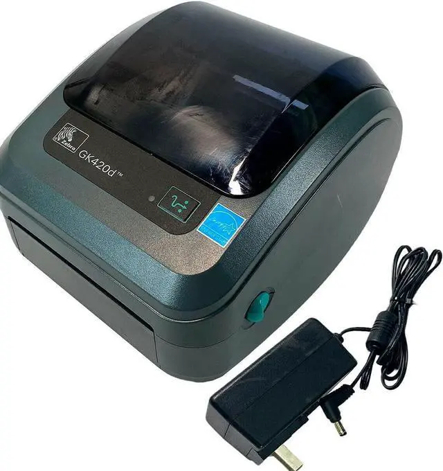 Main image of Ze bra GK420d Direct Thermal Bar code Printer USB LAN GK42-202210-00AU with Adapter