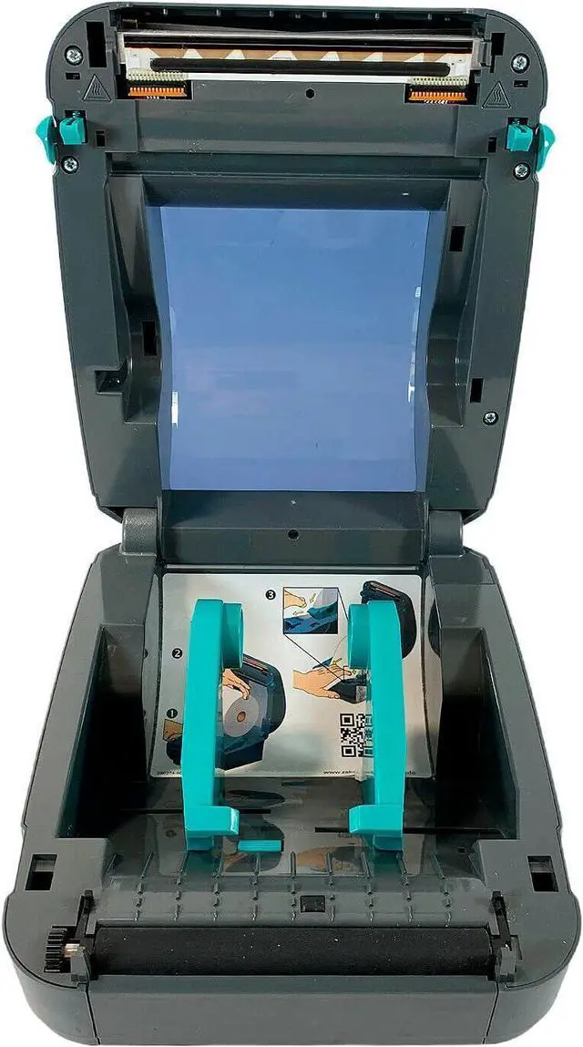 Alt view image 3 of 7 - Ze bra GK420d Direct Thermal Bar code Printer USB LAN GK42-202210-00AU with Adapter