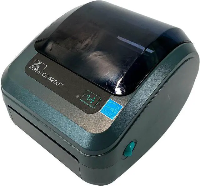 Alt view image 5 of 7 - Ze bra GK420d Direct Thermal Bar code Printer USB LAN GK42-202210-00AU with Adapter