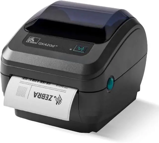 Alt view image 7 of 7 - Ze bra GK420D Direct Thermal Label & Bar code Printer Bundle - 1 Year Warranty - Ethernet Connectivity Printer with 24V AC Adapter + 4x6 Label Roll + USB 2.0 Cable + Microfiber Cloth