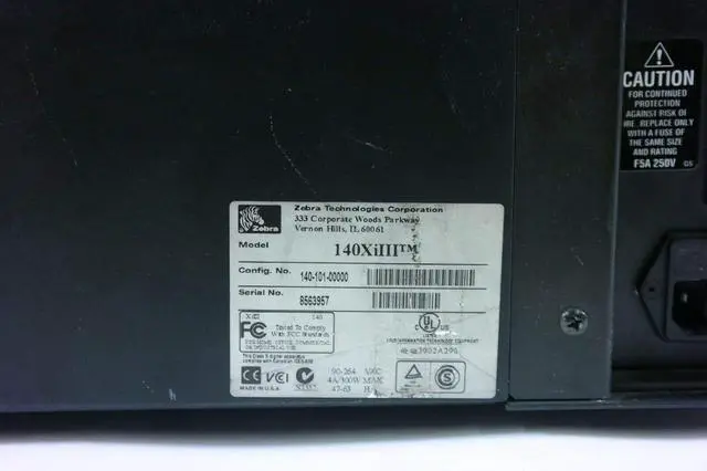 Alt view image 2 of 7 - Ze bra 140XiIII 140-101-00000 Thermal Bar code Label Printer 200DPI Parallel