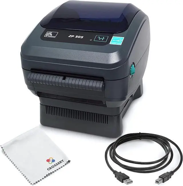 Main image of Ze bra ZP505 Thermal Label Printer Bundle - Includes The Ze bra Thermal Printer ZP 505, USB Cable and Microfiber Cloth - USB, Serial, and Parallel Connectivity, 203 DPI Resolution