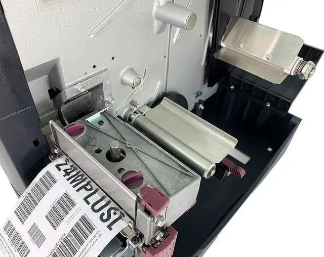 Alt view image 4 of 7 - Ze bra Z4M Plus DT UPS Direct Thermal Label Printer Peel Rewind USB Serial, Bundle with Power Cord