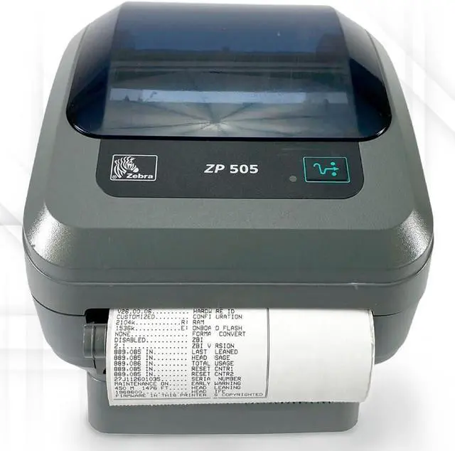Alt view image 5 of 5 - Ze bra ZP505 Thermal Label Printer Bundle - Includes The Ze bra Thermal Printer ZP 505, USB Cable and Microfiber Cloth - USB, Serial, and Parallel Connectivity, 203 DPI Resolution