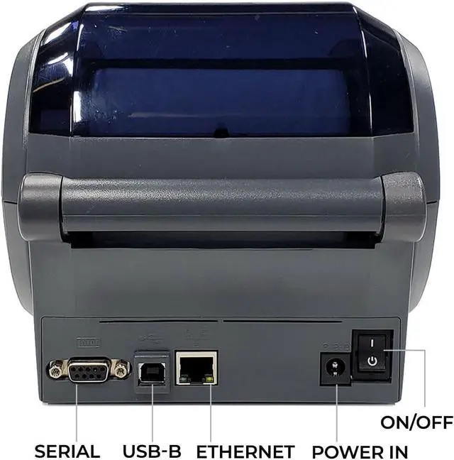 Alt view image 2 of 7 - Ze bra Label Printer GX420T Direct Thermal Desktop Printer Bundle for Small Business - Includes Ze bra GX 420t Label Printer (GX42-102510-150), USB-A Cable and Microfiber Cloth