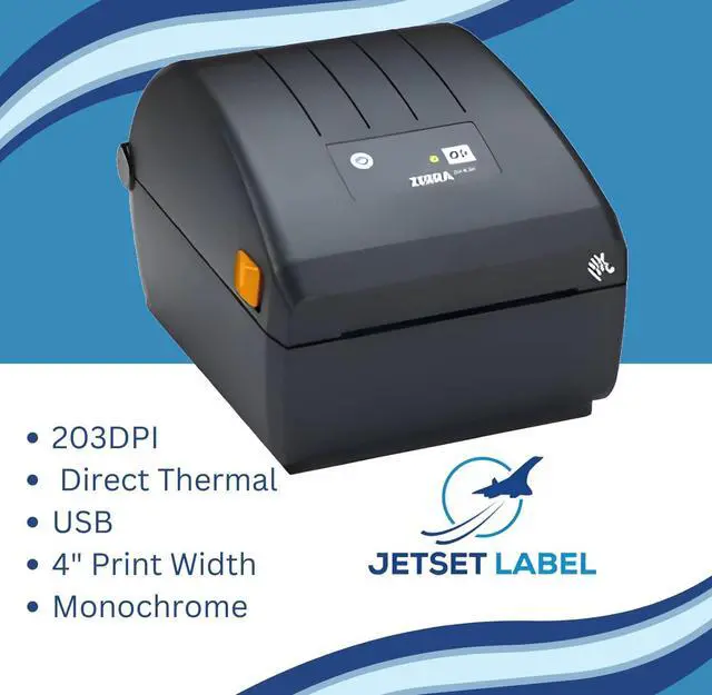 Alt view image 3 of 6 - Ze bra ZP230 (Ze bra ZP450 Replacement) Direct Thermal | 203 DPI | Made for UPS WorldShip | USB Connectivity | Standard EZPL | 4 in Width | Includes Jetset Software