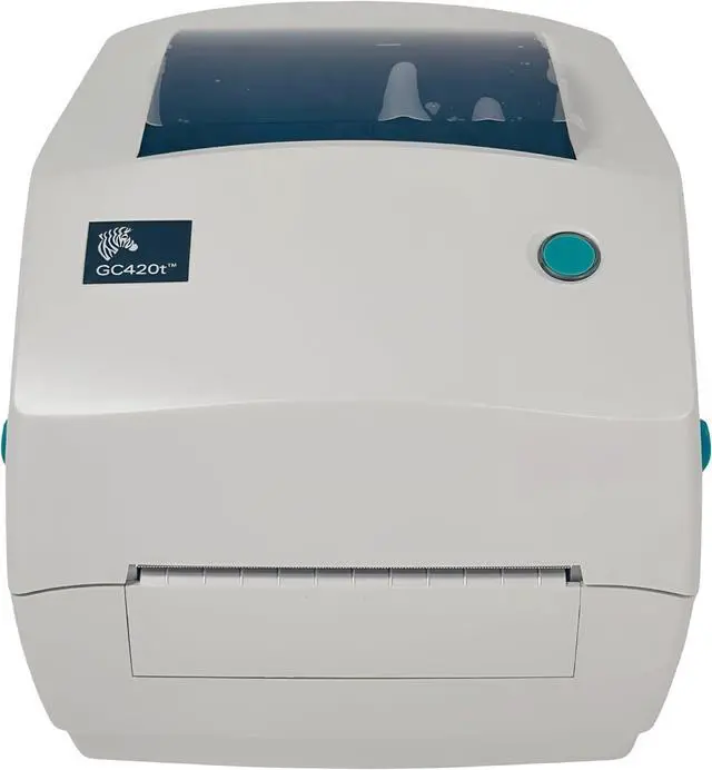 Alt view image 3 of 7 - Ze bra GC420T Thermal Transfer Bar code Shipping Label Printer Ethernet USB GC420-100410-000, Bundle with AC Adapter USB and Ethernet Cable