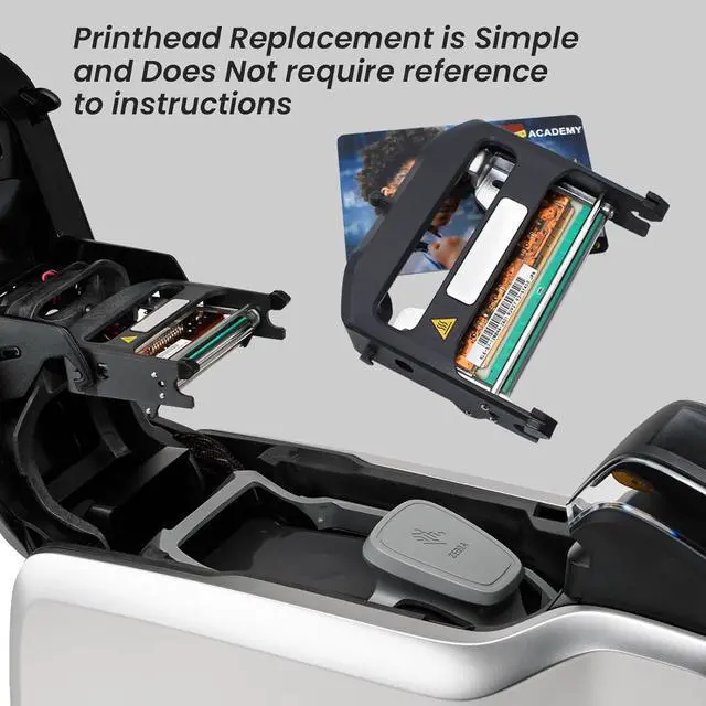 Alt view image 2 of 7 - P1094879-020 Printhead for Ze bra ZC300 ZC100 Thermal Card Printer Color ID Card Printing OEM Replacement 300dpi