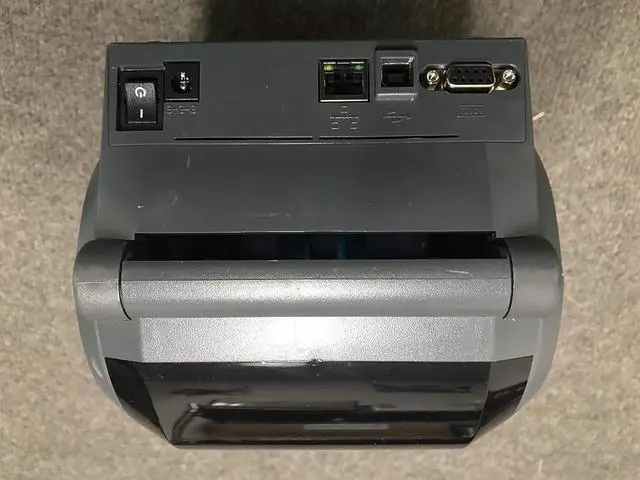 Alt view image 5 of 7 - Ze bra GX420d Ethernet Printer GX42-202410-000 W/Adapter, Power, USB Cables & Print
