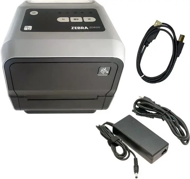 Alt view image 6 of 6 - Ze bra ZD620t 300 dpi Thermal Transfer Desktop Printer - Ethernet, Bluetooth, Serial, USB Connectivity - 6 IPS, Print Width 4 in, ZD620 Bar code Label Printer - ZD62043-T01F00EZ