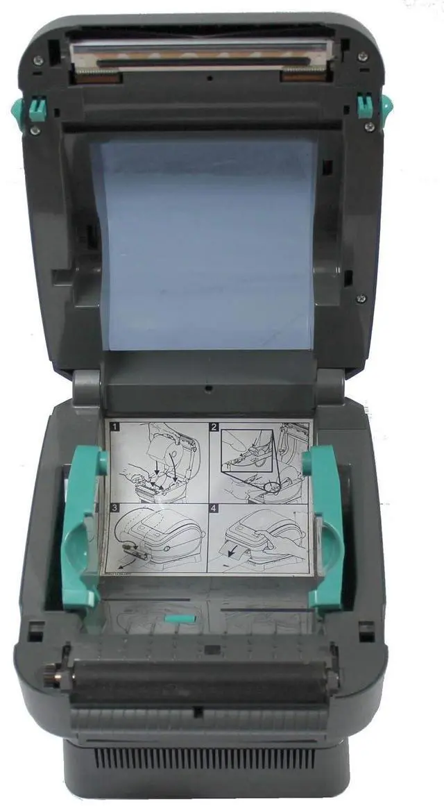 Alt view image 3 of 3 - Ze bra ZP 450 ZP450-0201-0000A Direct Thermal Bar code Label Printer Network USB Peeler 203dpi