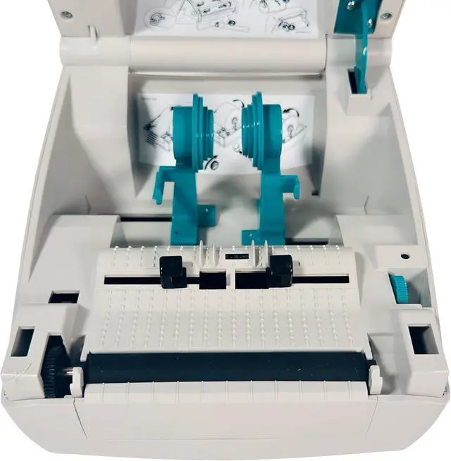 Alt view image 2 of 7 - Ze bra GC420T Thermal Transfer Bar code Shipping Label Printer Ethernet USB GC420-100410-000, Bundle with AC Adapter USB and Ethernet Cable