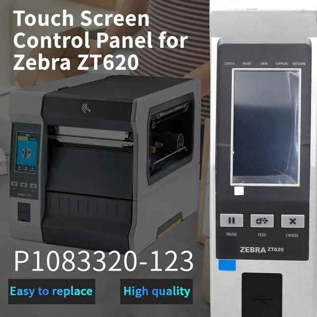 Alt view image 3 of 7 - P1083320-123 Touch Screen Control Panel for Ze bra ZT620 ZT620R Thermal Bar code Label Printer 203dpi 300dpi