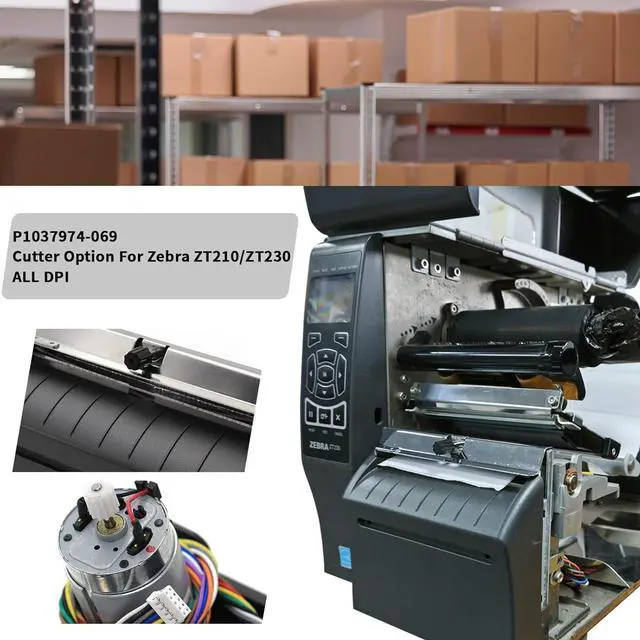 Alt view image 2 of 7 - P1037974-069 Kit Cutter Option for Ze bra ZT230 ZT220 ZT210 Thermal Printer ZT200 Series All dpi 4-INCH