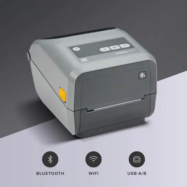 Alt view image 2 of 6 - Ze bra ZD421 Thermal Shipping Label Printer 4"| 300 DPI | No Ink Required | 4x6 | USB, Ethernet, Tap to Pair NFC | Easy Drop Ribbon | 1 Year Warranty |Thermal Transfer