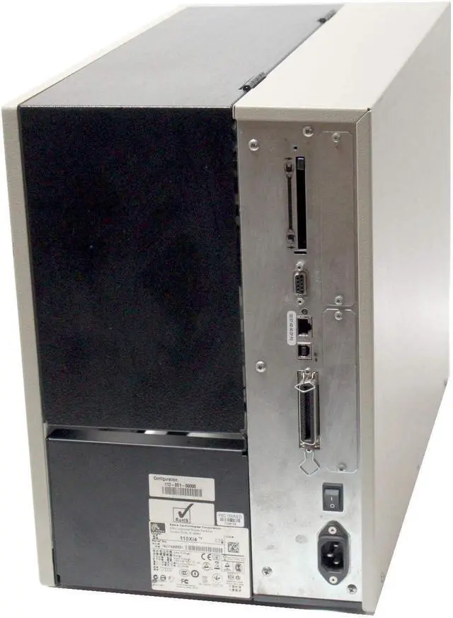 Alt view image 2 of 2 - Ze bra 110Xi4 Bar code Label Printer (P/N 112-8E1-00000)