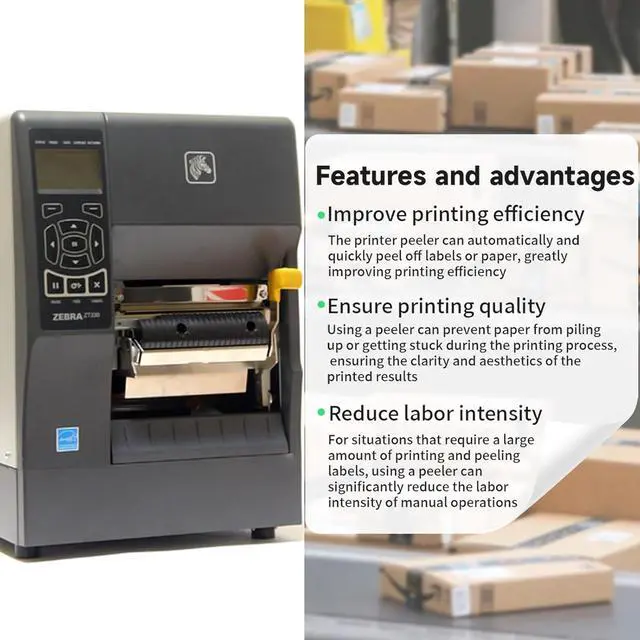 Alt view image 3 of 7 - P1037974-008 Kit Peel Option for Ze bra ZT230 ZT220 ZT210 ZT200 Series Thermal Printer 203dpi 300dpi Genuine