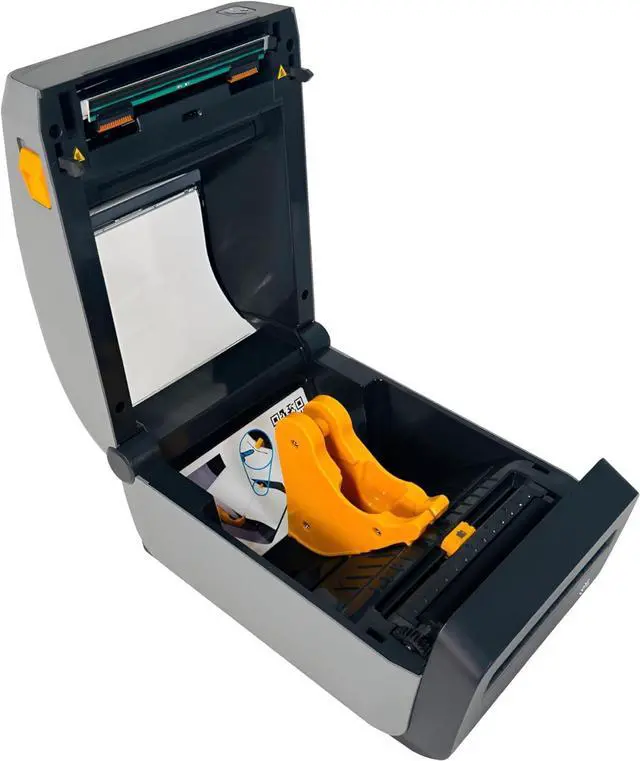 Alt view image 5 of 6 - Ze bra ZD621 ZD6A042-D21F00EZ Direct Thermal Label Printer Cutter USB LAN BT, Bundle with AC Adapter USB and Ethernet Cables